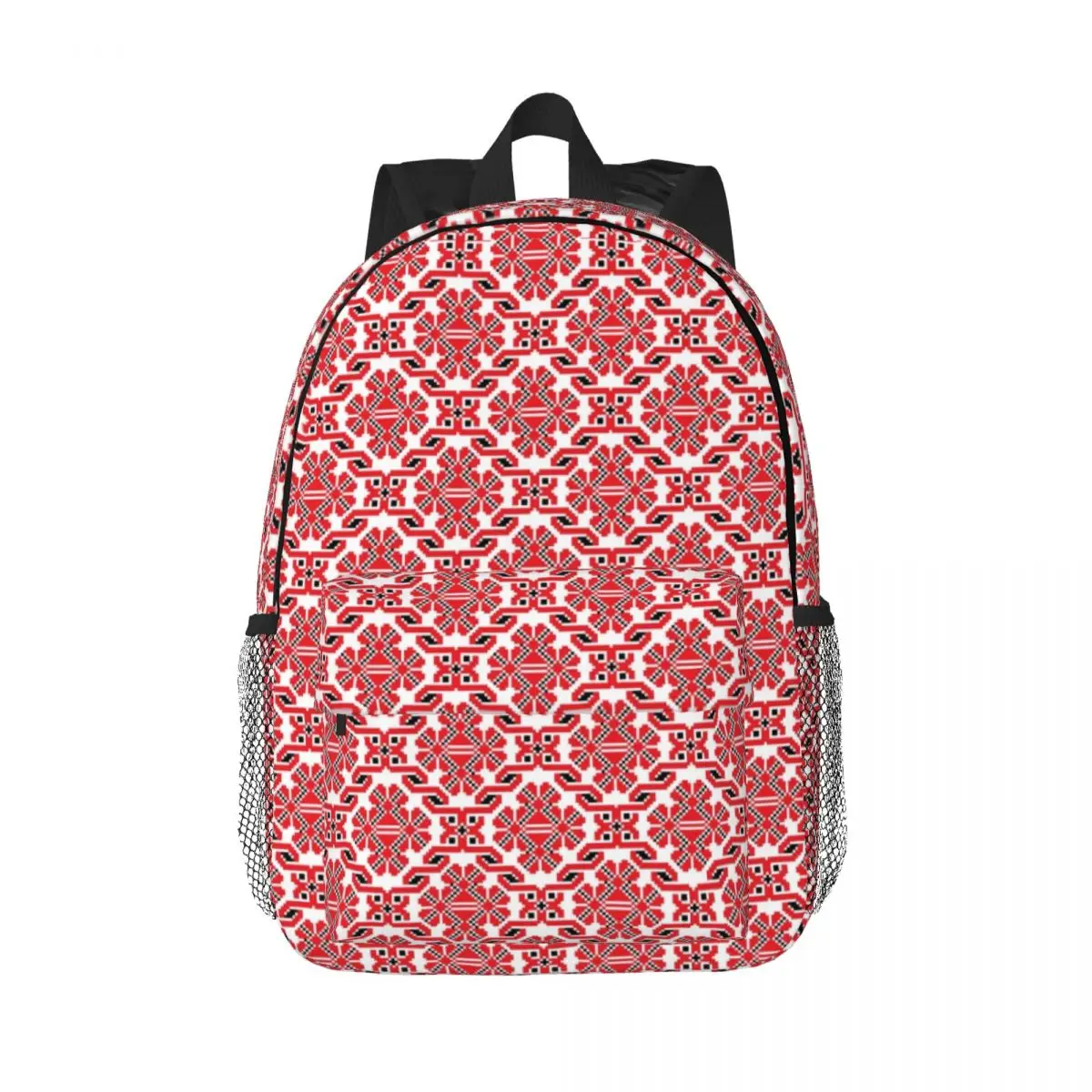 Vyshyvanka-Sac à dos brodé pour ordinateur portable, ornement Vyshyvanka, cartable décontracté pour l'école, les étudiants, les sacs ethniques, les femmes et les hommes, la 21e broderie