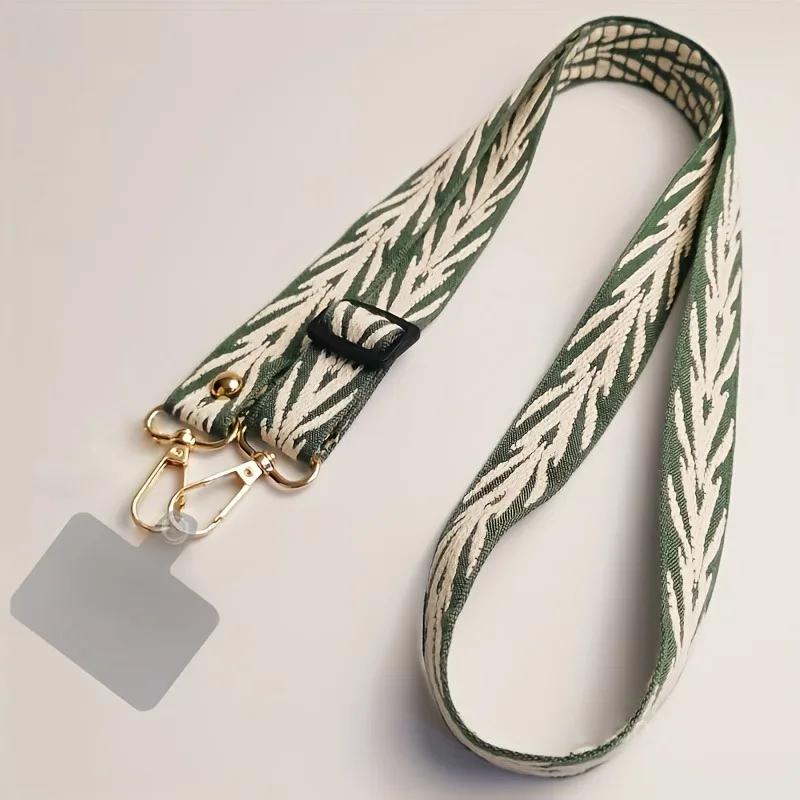 Retro Embroidery Style Adjustable Mobile Phone Hanging Cord
