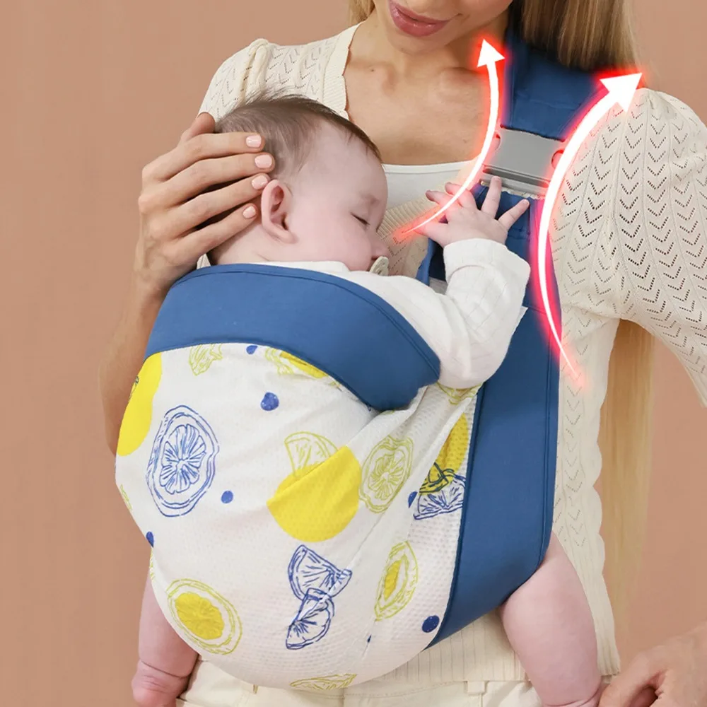 تنفس الطفل التفاف الناقل الرضع الكنغر حقيبة الوليد الجبهة عقد الرضع حقائب الظهر أفقية عقد نوع شبكة