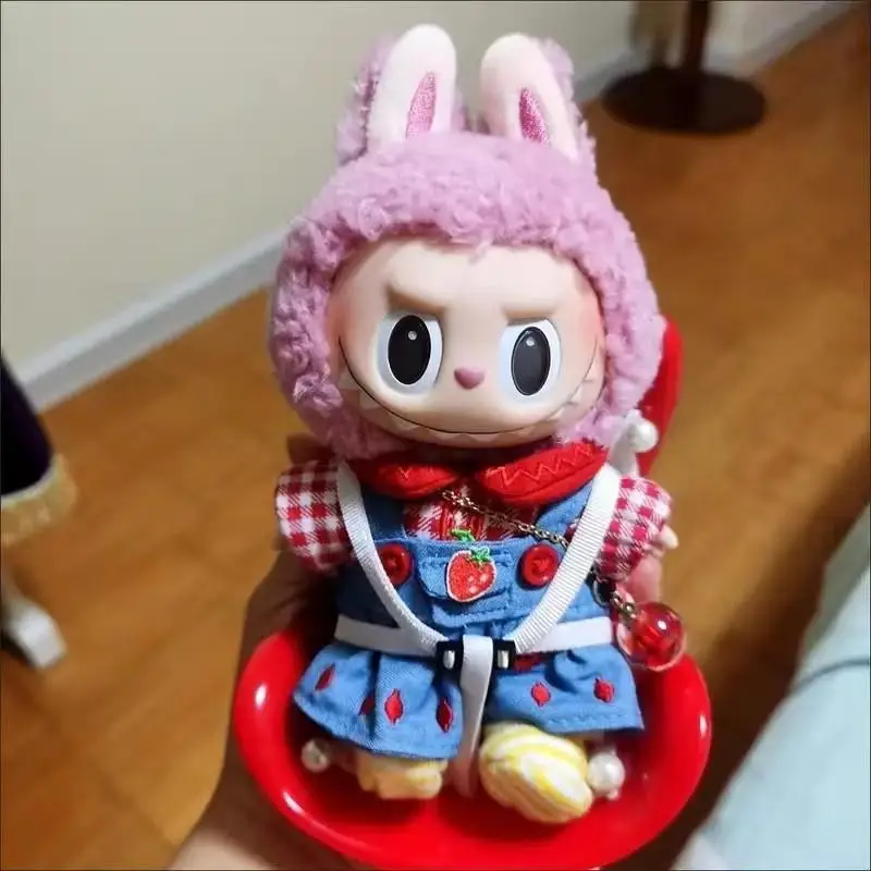 For Labubu Car Doll Safety Seat Kawaii Ob11 Doll Seat Car Air Aromatreatment Decoration Cute Car Decoration A Gift( no doll)