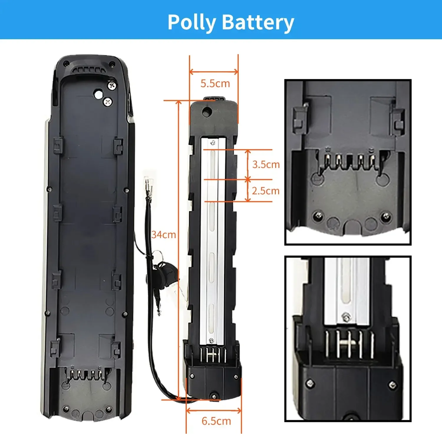 بطارية ليثيوم 48 فولت 52 فولت 20 أمبير 13 أمبير في الساعة - 21700/18650 بطارية بوليمر داونتيوب لمحركات 1000 وات 750 وات 500 وات كهربائية عالية السعة #4