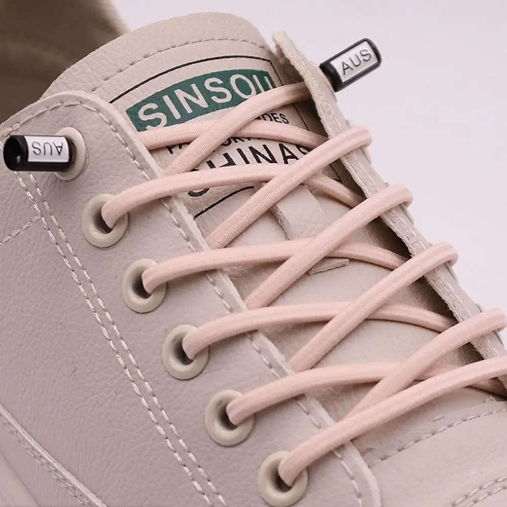 Conveniente fibbia creativa per lacci Lacci colorati in tessuto elastico Lacci per scarpe durevoli fai-da-te unisex