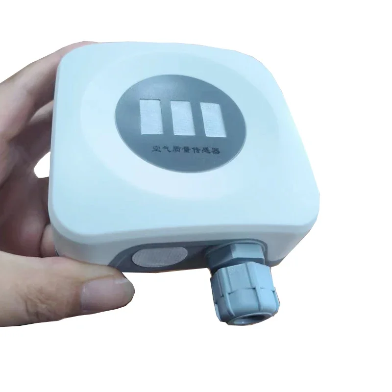 Protective wall-mounted air quality sensor, real-time monitoring of carbon monoxide, PM2.5, formaldehyde and other parameters