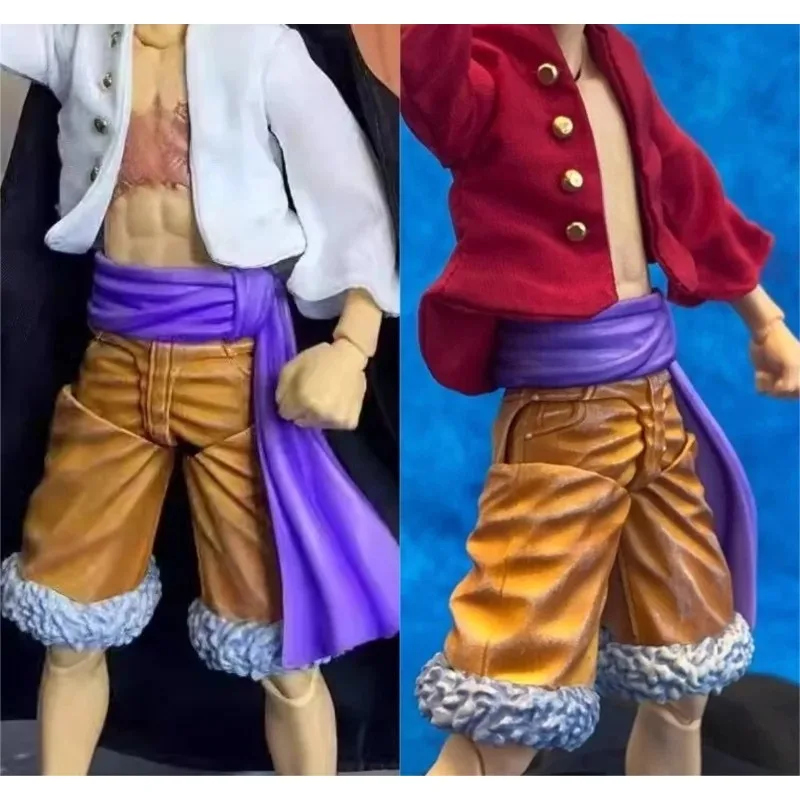 

1/12 Scale Mini Handmade Short Coat Jacket Red/white Style Japanese Anime Character Clothes for 6" Action Figures