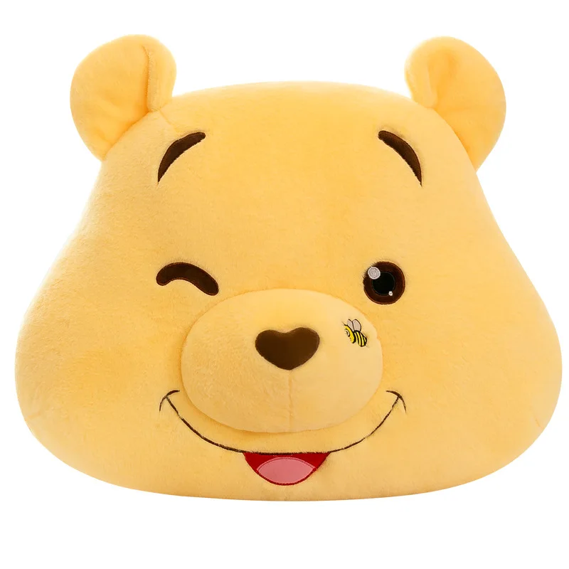 55cm Disney Anime Winnie The Pooh Pillow Cute Cartoon Bear Doll Plush Toy Car Cushion Sleep Pillow Toys for Girl Birthday Gift