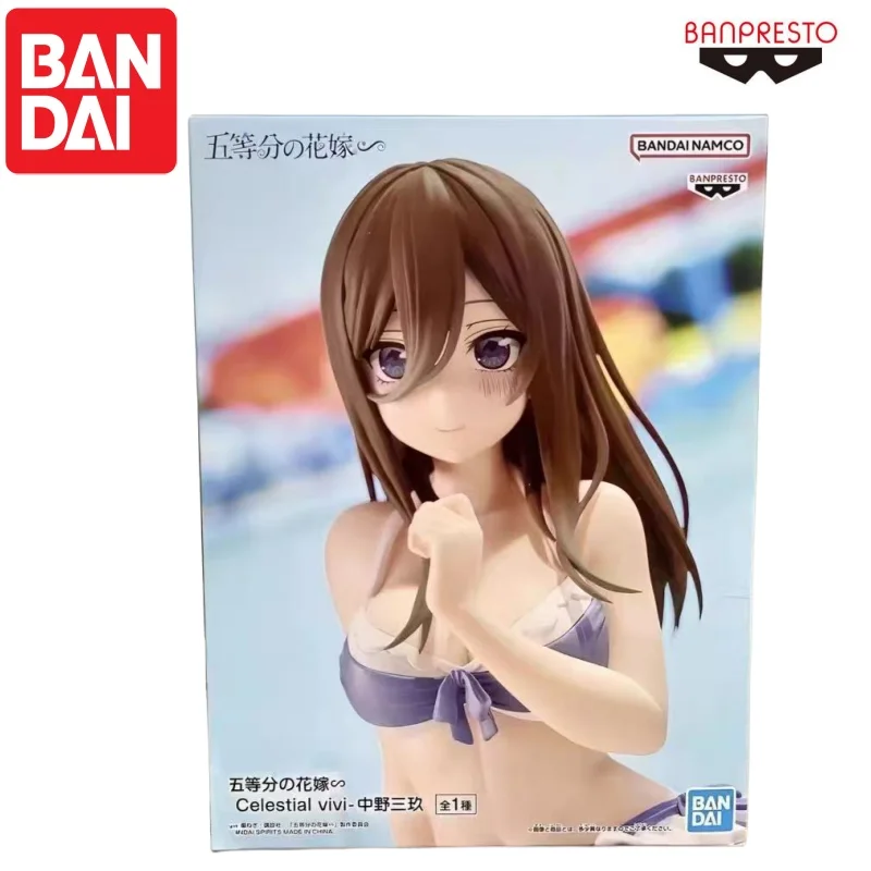 Bandai In Stock Original Banpresto Nakano Miku Model Doll Brand New Boxed Action Figure Animation Peripherals Anime Characters