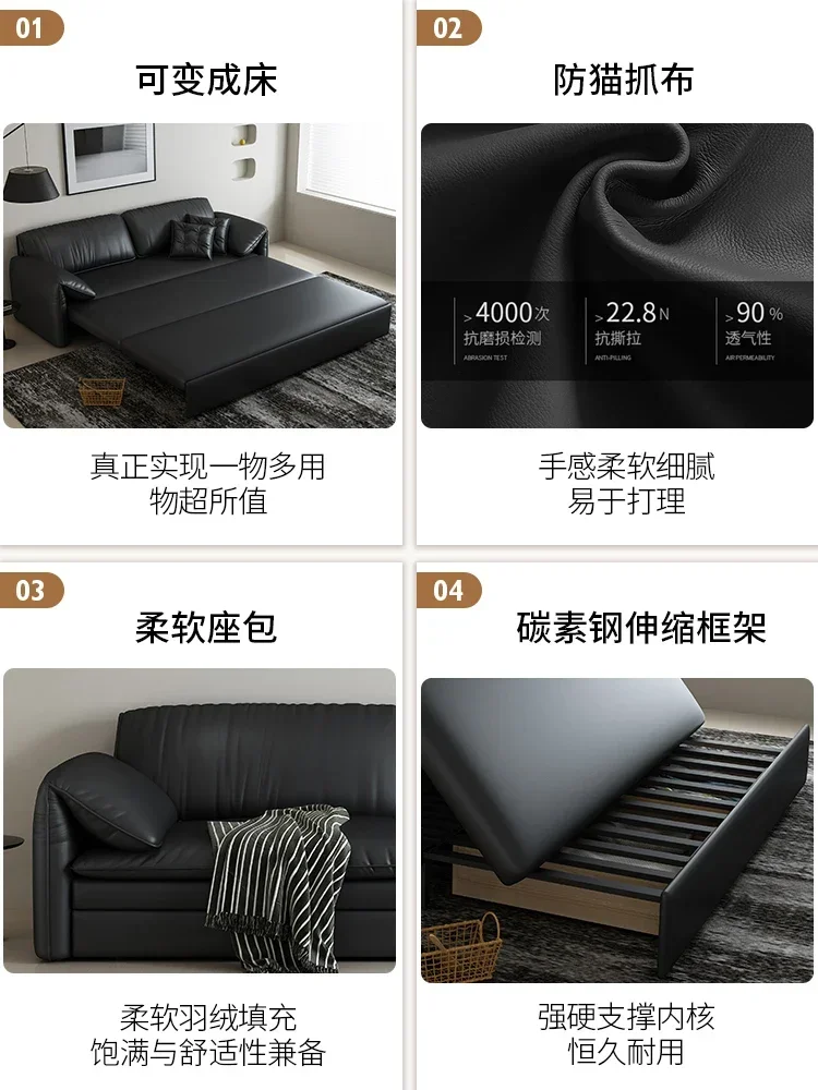Foldable Cloth Sofa Bed Sheet, Double Dual-Use Foldable Storage for Living Room