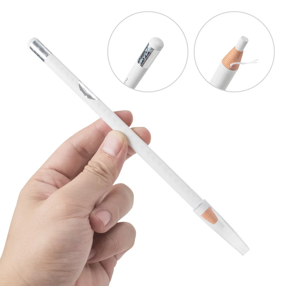 Witte 1818 Microblading Waterdichte Blijvende Zacht Gekleurd Accessoire Wenkbrauw Potlood Cosmetica Voor Make-Up Microblading Pen