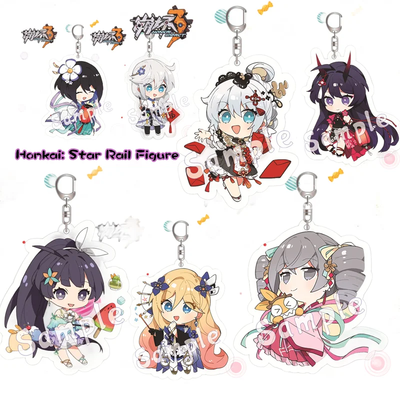 

Honkai Impact3 Man Key Chain Yae Sakura Women Key Ring Chain for Pants Pendant Kids Key Holder Jewelry Brelok Kiana Kaslana