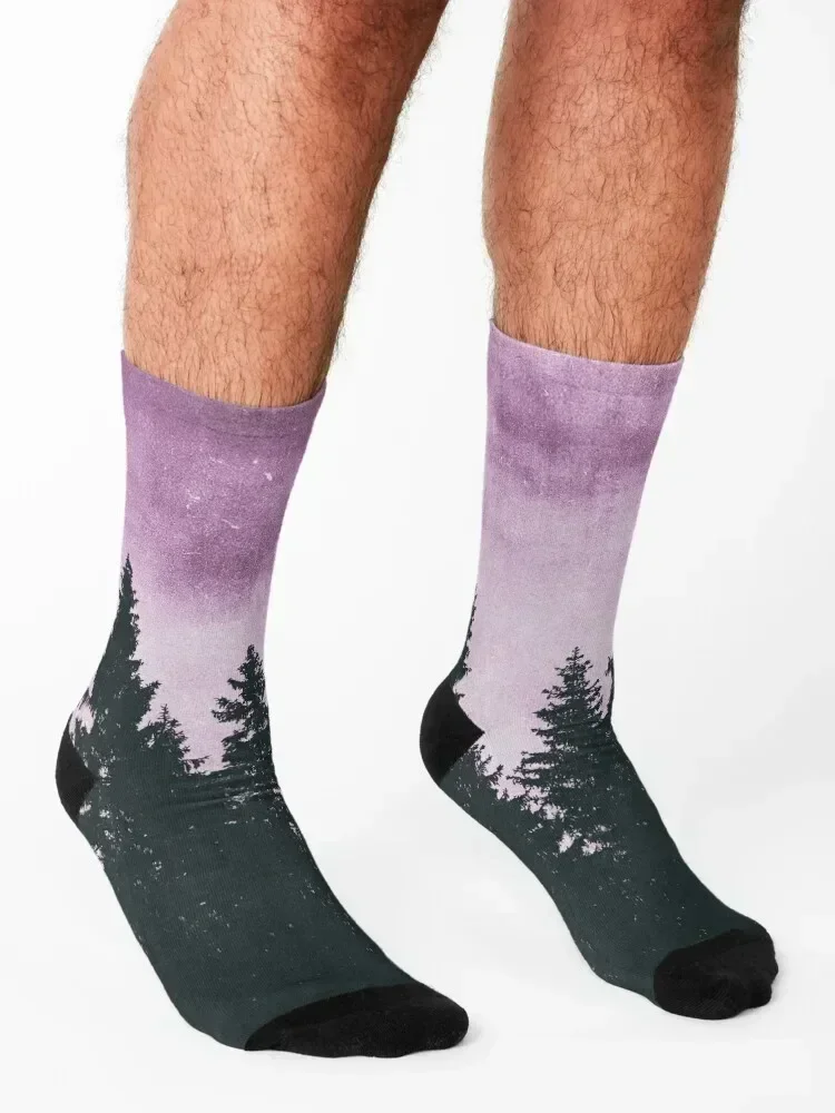 Breathe This Air // Enjoy The Silence In the Forest Socks luxury happy anime Antiskid soccer Socks For Men Women's
