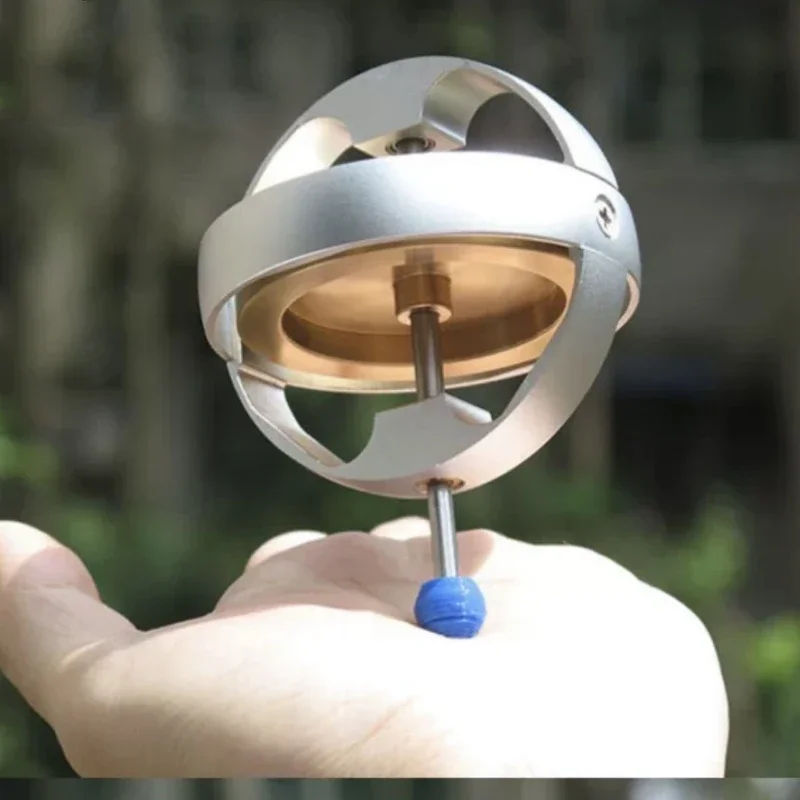 Three Axis Gyroscope Metal Mechanical Gyro Three-degree-of-freedom Stabilizer Inertial Guidance Demonstration Device Rotary