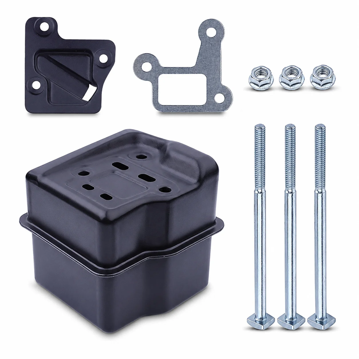11271400601 Exhaust Muffler Kit Fits Stihl MS290 MS390 310 029 039 Exhaust Gasket Metal Gasket Bolts Nuts Saw Parts