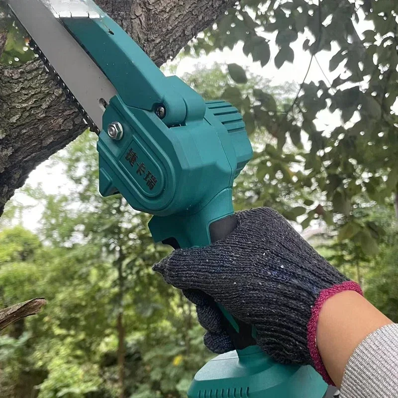6 Inch Mini Lithium Rechargeable Electric Chainsaw Household Branch Pruning Saw