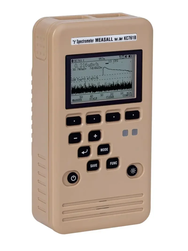 KC761B Handheld Energy Spectrum Analyzer Professional Nuclear Radiation Alarm Peripheral Dosimeter Nuclide Identification