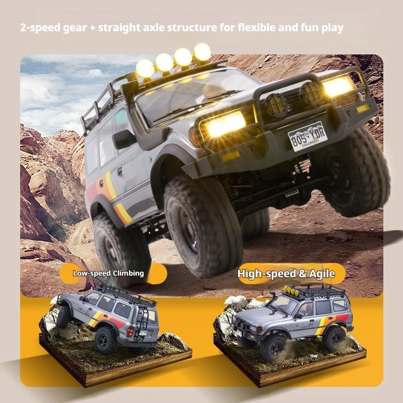 FMS 1/10 FCX LC80 Official Licensed Remote Control Off Road Crawler Car High Low Speed Solid Axle Outdoor Rock Climbing
