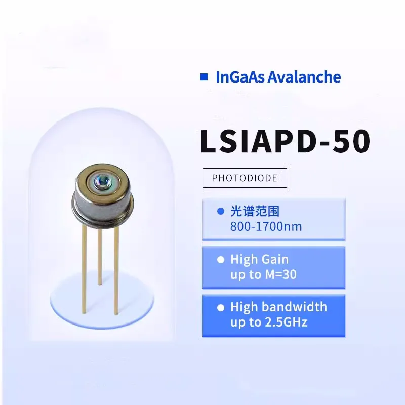 

LSIAPD-50 800-1700nm50um2GHz Indium gallium arsenic avalanche photodiode detector