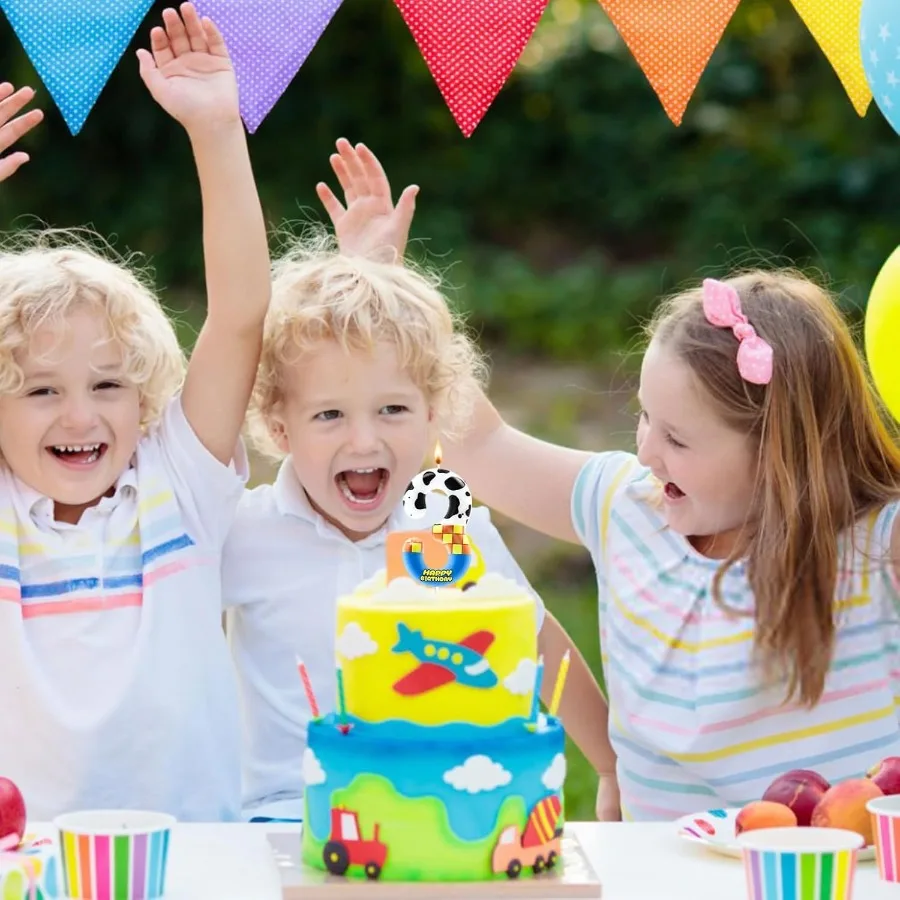 لعبة رقم 3، لعبة إلهام كعكة عيد الميلاد، شموع عيد ميلاد كرتونية، شموع أرقام، شمعة عيد ميلاد لصبي فتاة، عيد ميلاد تي