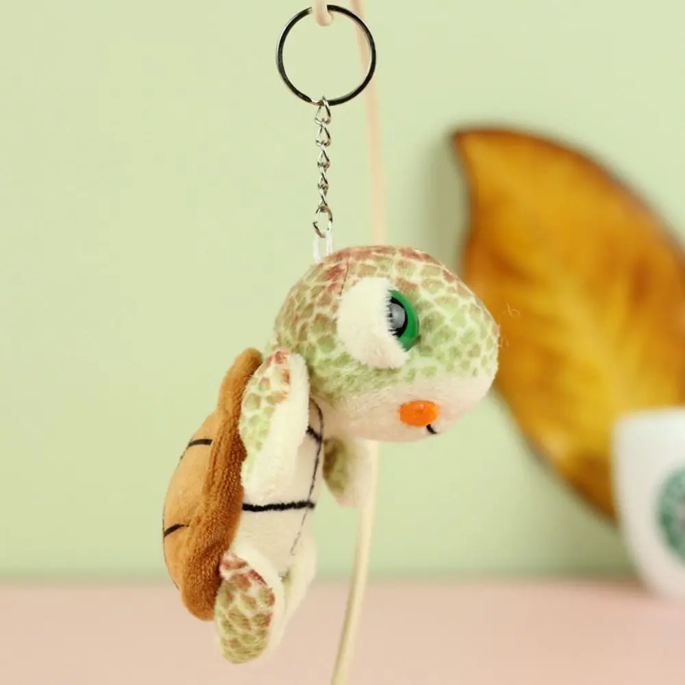 Kawaii Turtle Turtle Plush Keychain Soft Cartoon Anime Turtle Doll Pendant 10cm Stuffed Plush Toy Keyring Ornaments