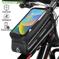 NEWBOLER Bike Bag 2L Frame Front Tube Cycling Bag Bicycle Waterproof Phone Case Holder 7.2Inches Touchscreen Bag Accessorie