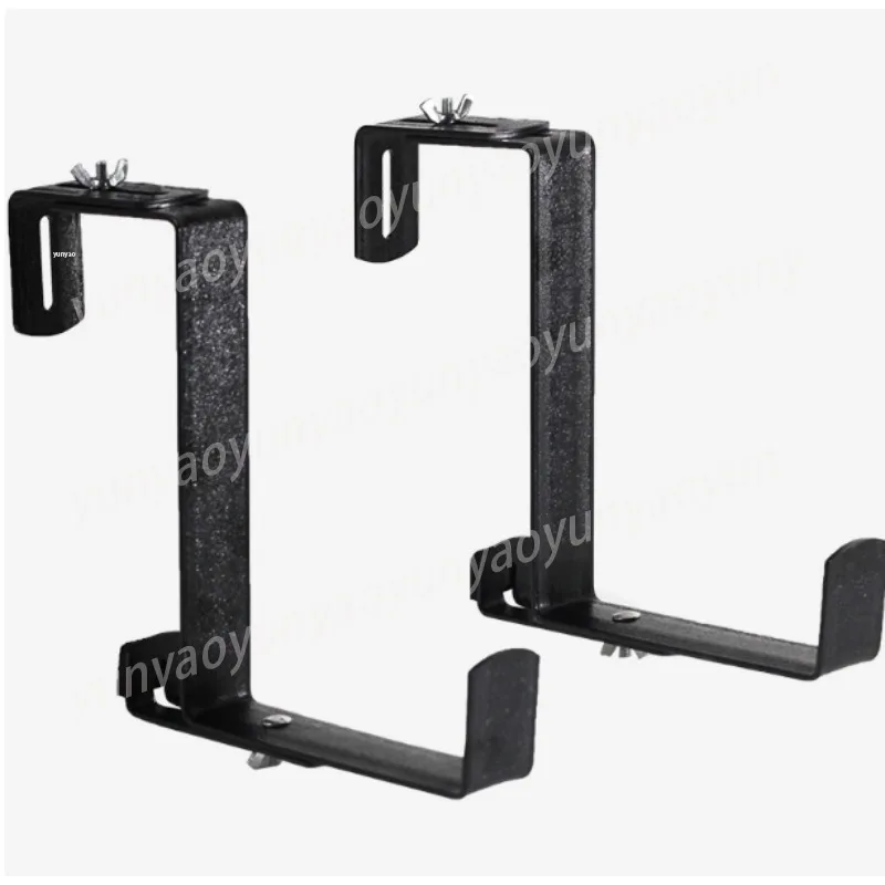 Outdoor Adjustable Iron Flower Pot Hook Rack Window Sill Balcony Railing Hanging Desktop Planter Bracket