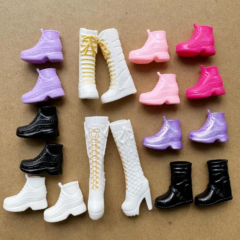11.5 Inch Doll Shoes For 30 cm Dolls Accessories 1/6 Doll Boots Colorful Assorted Heels Dolls Shoes Toy