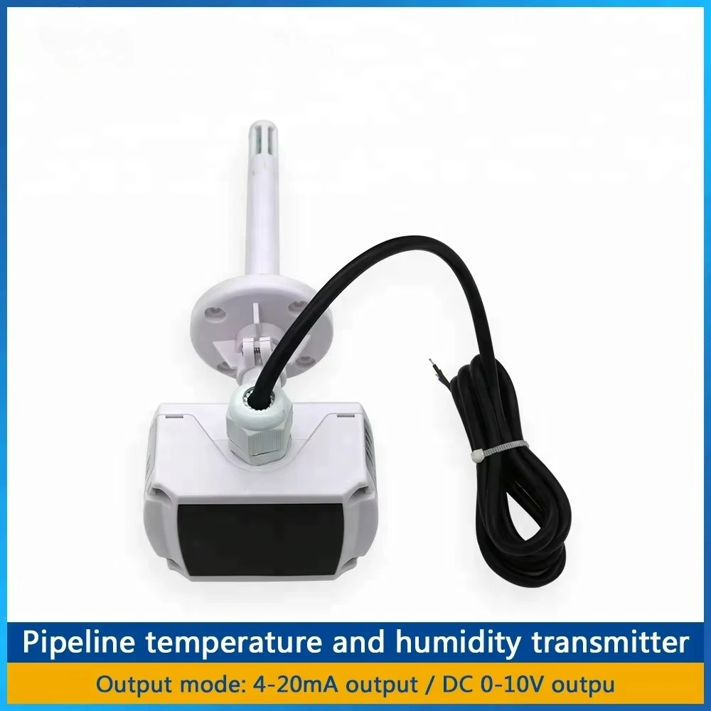 Monitor dell'umidità della temperatura RH del misuratore del sensore di temperatura ambiente digitale con display a LED per montaggio su condotto