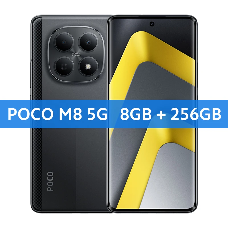 lobal Version POCO M8 5G Smartphone 256GB 512GB Snapdragon® 6 Gen