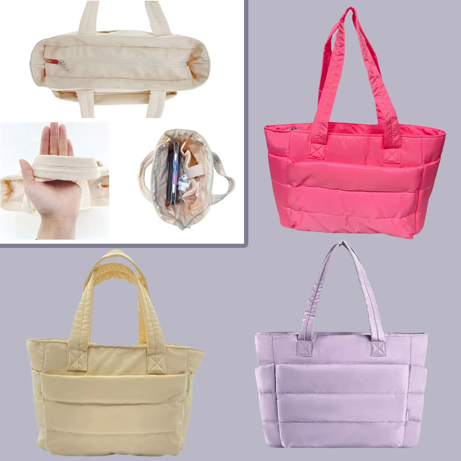 

2025 New Large Capacity Tote Bag Versatile Handbag for Women Commuting Bag Messenger Shoulder Bag Multiple Pockets Mummy Bag