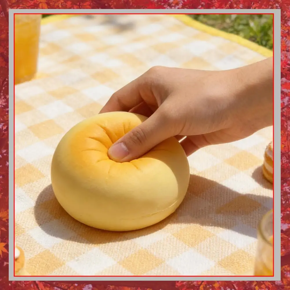 Simulated Food Decompression Toy Reusable Anti- Ball Fidgets Toys Soft Slowing Rebound Foam Toy for Adults & Kids Gift