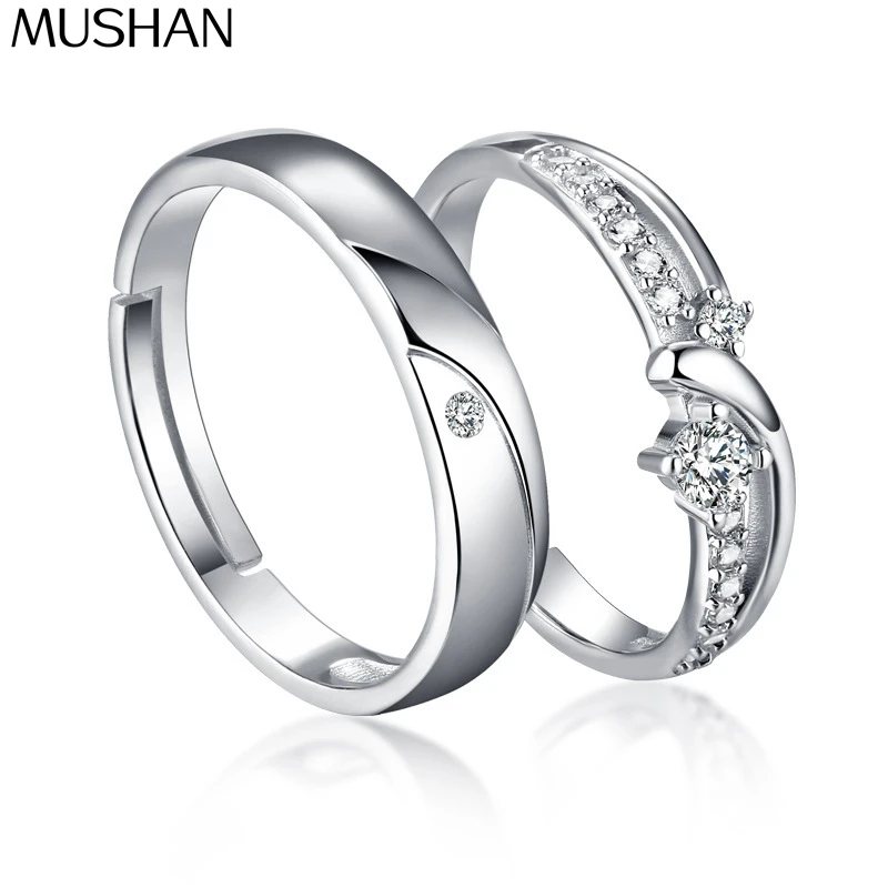 

MuShan Jewelry 925 Sterling Silver Ring Wedding Band HCD Gemstones Anniversary Gift Premium Jewelry Women Rings Fine Jewelry