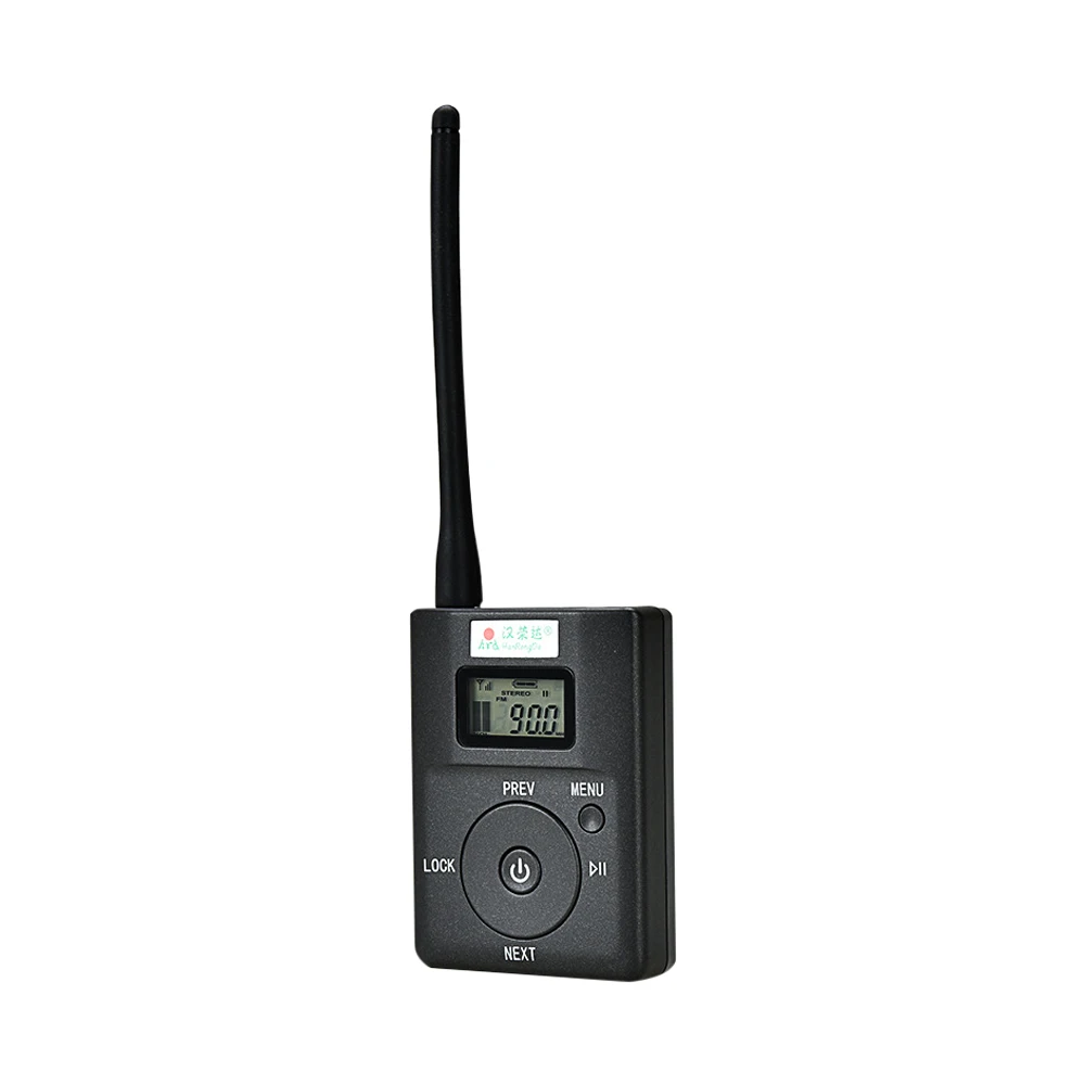 HDR-831 Portable Stereo Digital FM Transmitter Mini Radio Station with Mic Audio Launch 500 Meters Slot AUX IN Microphone Input