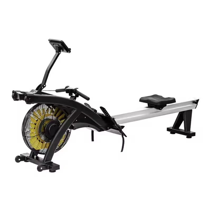 Commercial Professional Air Rowing Machine Magnetic Control Air Rower Vertical Rowing Machine