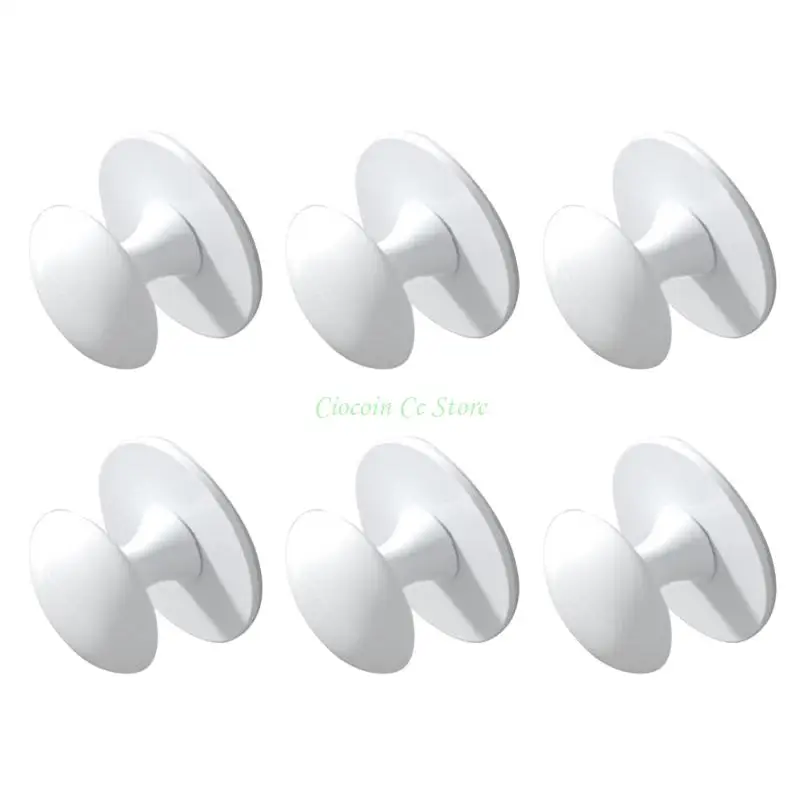 X90F 6PCS Reusable Cabinets Handles Waterproof Metal Pulls set Quick Installation for Bathroom Furniture Shower door Mirrors