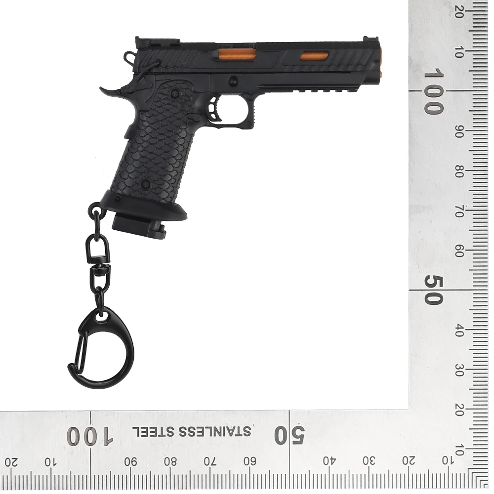 Llavero de pistola 1911 Llavero con forma de mini pistola desmontable táctico TTA 1:4 con revista Llavero modelo arma de plástico para regalos