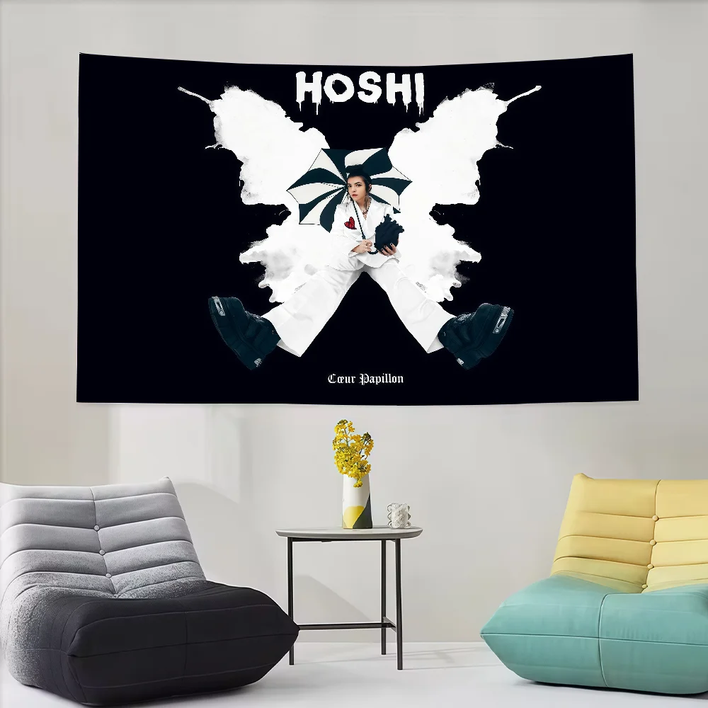 France Singer M-Ma-thil-de G-Ger-ner Hoshi flag Decoration Art Picnic Party Home Hanging Camping Outdoor Party Banner