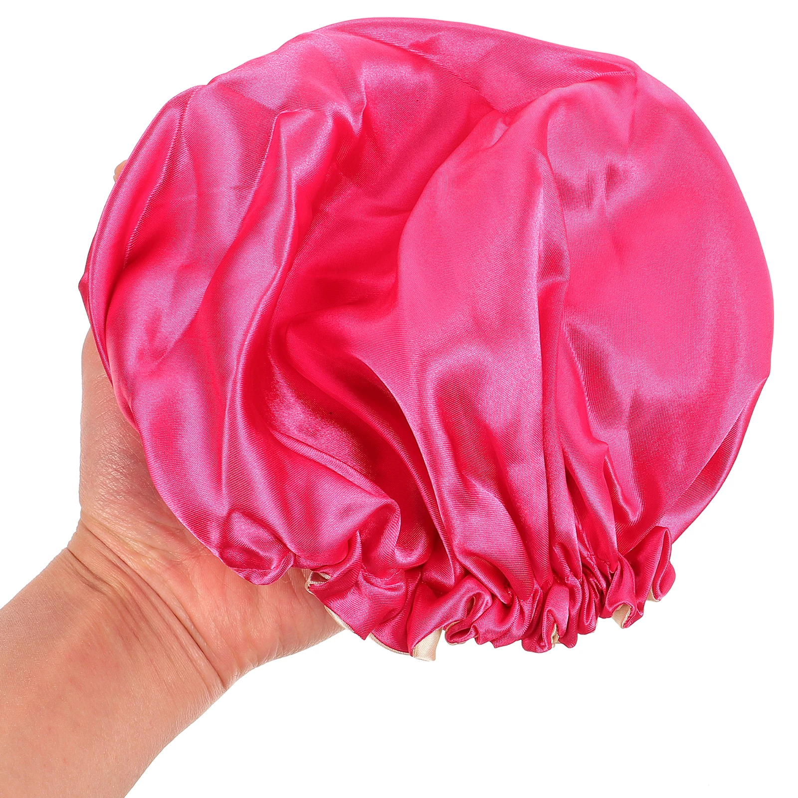 

Satin for Kids Sleeping Toddler Bonnet Elastic Double Layer Adjustable Hats Protect Hair Style Keep Neat