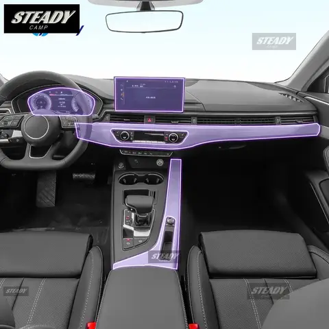 For Audi A4 B9 FY 2020-2023 Car interior Center console transparent TPU Paint protective film Anti scratch sticker LCD screen