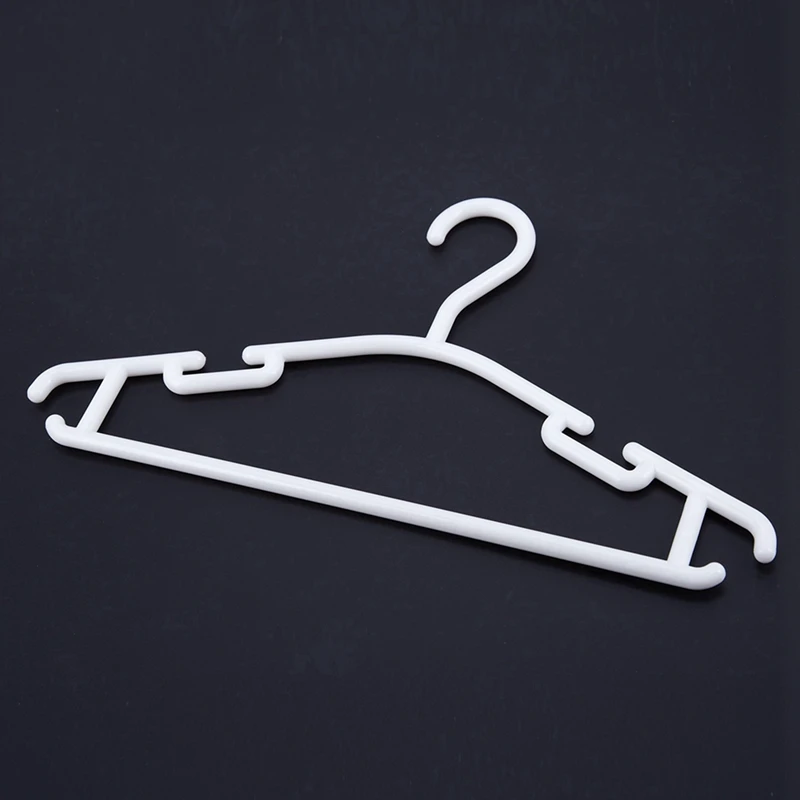 WHITE - Pack Of 30 Pieces Hanger Non-Slip Hangers For Children's Clothes PP Hangers For Baby Or Child 27 X 15 Cm