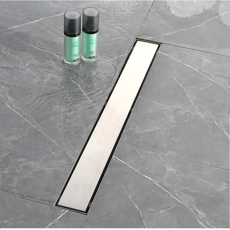 

Long Channel Drain Bathroom Kitchen Stainless Steel Bathroom Rectangle Shower Floor Drain
