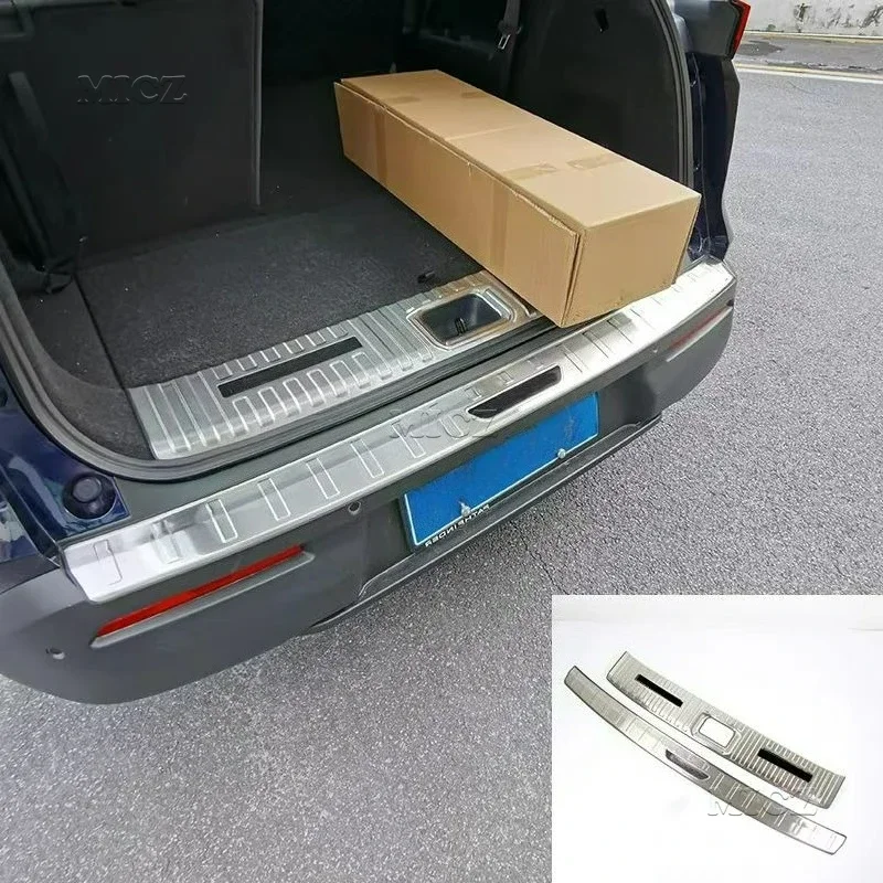 

For Nissan PATHFINDER Stainless Steel Rear Bumper Protector Sill Trunk Tread Plate Trim Car Accessories 2018 - 2024