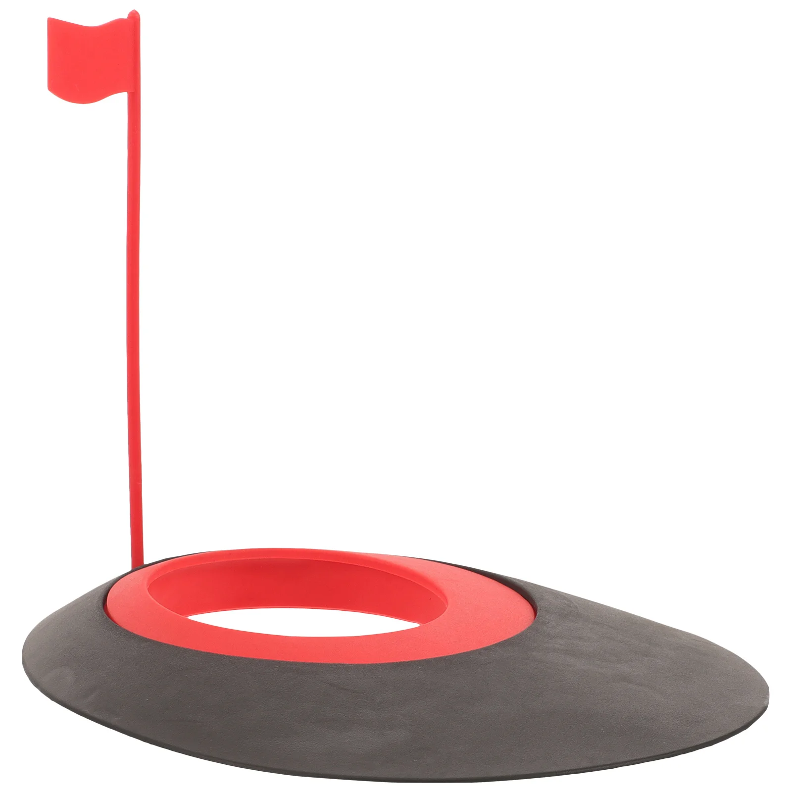 

Sosoport Golf Putting Cup with Flag Hole Practice Tool for Training Regulation Size Putting Aid Set