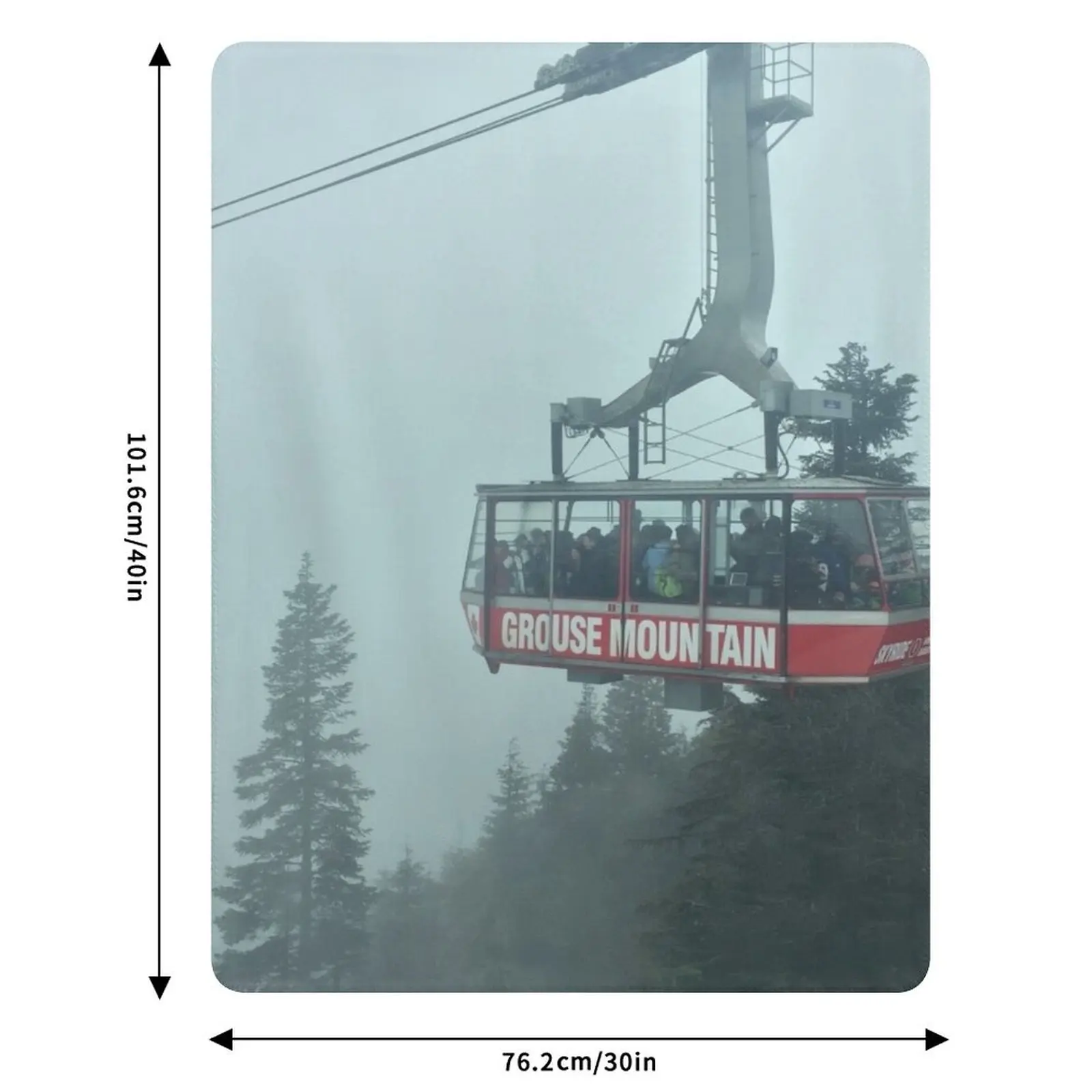 Grouse Mountain Gondola Throw Blanket Sleeping Bag Polar Thermals For Travel Weighted Sofas Blankets
