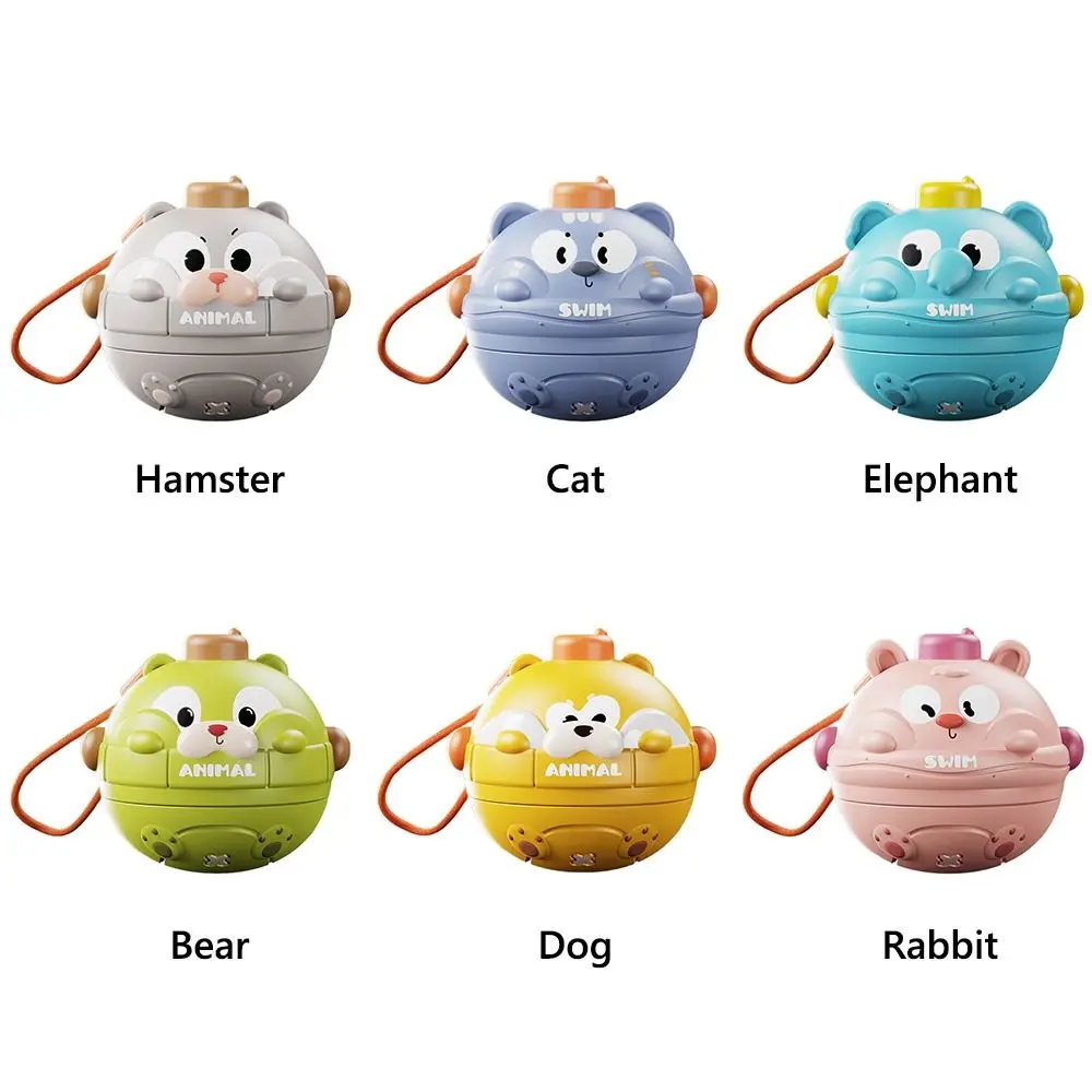 Simpatico cartone animato Animale domestico Pet Top Giroscopio Plastica Mano Occhio Coordinato Premendo Giocattolo Interazione genitore-unisex Giocattolo rotante multicolore