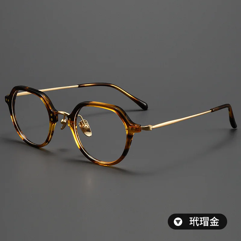 vintage-japaness-acetate-and-titanium-eyeglasses-for-men-round-reading-glasses-customized-prescription-eyeglasses