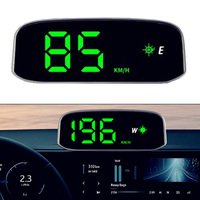 Car Solar Head Up Display GPS Speedometer Compass Digital Car Speedometer Intelligent Light Sensing HUD KM/H MP/H Display