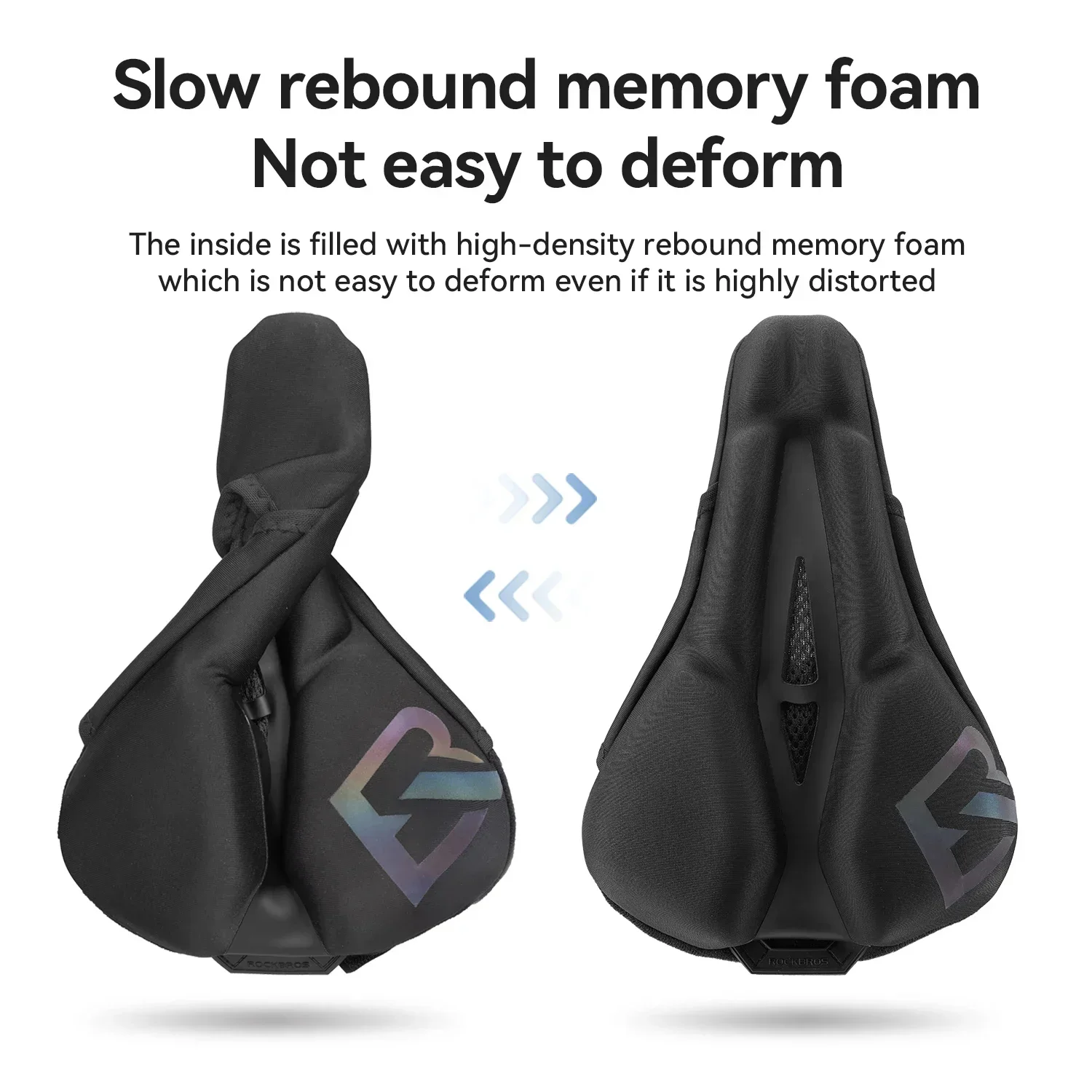 

ROCKBROS Bicycle Seat Cover Memory Foam High Elastic Comfortable cushioning Shock Absorption Bike Seat Cushion Cover