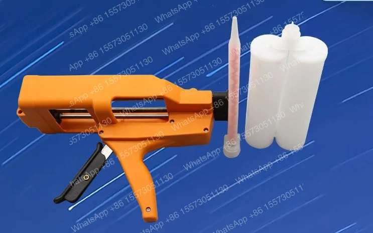 10PCSabgluegun 400ML1:1 two-component manual glue gun double-liquid glue gun beauty sealant tile caulking glue gun  bottle