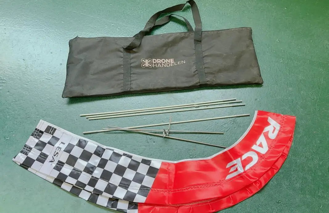 Arch88 Car Racing Gate Kit - 88x72cm FPV Obstacle Course Arch Flags & Metal Base with Handheld storage bag for Obstacle Course