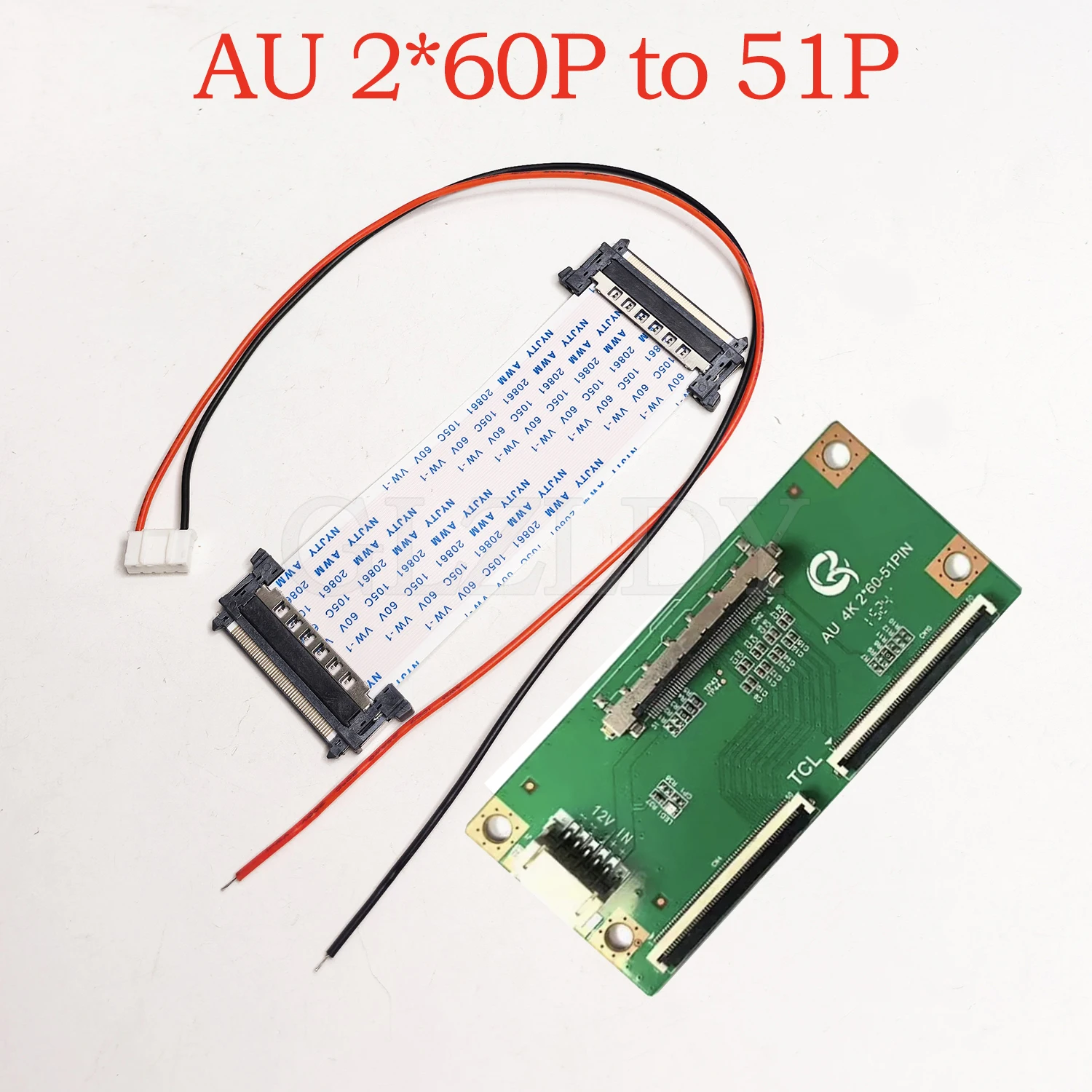 Para LG FPC 2x68P UHD-51Pin VB1 placa adaptadora LG AU 2x60P UHD-51pin VB1 adaptador Clip V por una placa adaptadora de pantalla de TV LCD