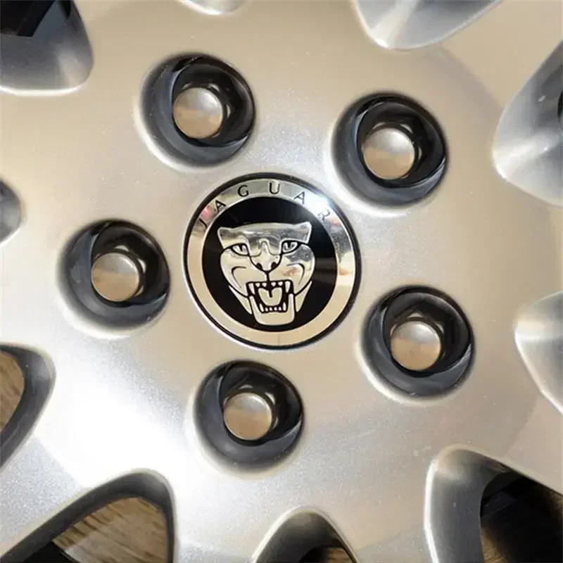 4Pcs Car Wheel Center Hub Caps Cover for Jaguar Logo XF XJ-S XJ-6 X-Type XE S-Type F-PACE F-Type XK8 XK XKR XFR X351 Accessories